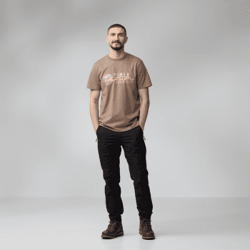 Koszulka z krótkim rękawem Fjällräven Multicolor Logo T-Shirt Men Ochre