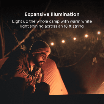 Latarka BioLite Solar String 18’ Warm White