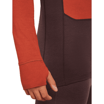 Koszulka z długim rękawem Icebreaker Merino 260 ZoneKnit™ LS Half Zip Men JET HTHR-011