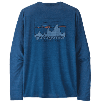 Koszulka z długim rękawem Patagonia L/S Cap Cool Daily Graphic Shirt Men 73 Skyline: Clement Blue X-Dye