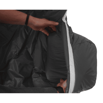 Śpiwór Grüezi bag Synpod Fusion Zero 185 Dark Asphalt