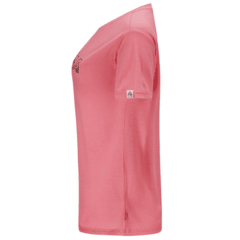 Koszulka z krótkim rękawem Aclima LightWool Tee Logo Women Sun Kissed Coral
