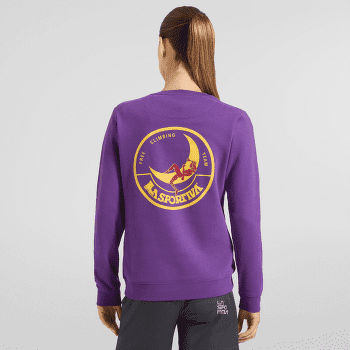 Koszulka z długim rękawem La Sportiva Climbing on the Moon Sweatshirt Women Nero/Giallo