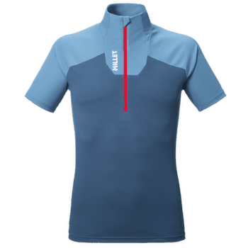 Koszulka z krótkim rękawem Millet KAMET TS ZIP SS Men CORONET BLUE/SAPHIR