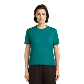 Koszulka z krótkim rękawem Icebreaker Merino 150 Tech Lite SS Crop Tee Women TIDAL TEAL