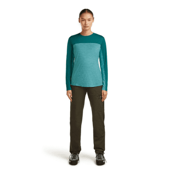 Koszulka z długim rękawem Icebreaker Merino 125 Cool-Lite™ Sphere LS Tee Colour Block Women TIDALTALHTHR/TIDALTEAL/CB