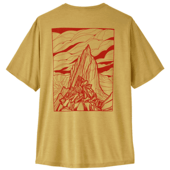 Koszulka z krótkim rękawem Patagonia Cap Cool Daily Shirt - Cloud Crag Men Limestone Yellow - Light Limestone Yellow X-Dye