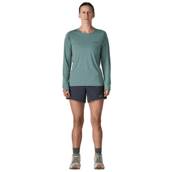 Koszulka z długim rękawem Patagonia Long-Sleeved Cap Cool Daily Shirt  - Boardshort Logo Women Dyno White