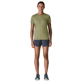 Koszulka z krótkim rękawem Patagonia Cap Cool Daily Shirt - Cloud Crag Women Shore Blue - Light Shore Blue X-Dye