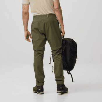 Spodnie Fjällräven ABISKO HYBRID TRAIL TROUSERS ZIP-OFF MEN Laurel Green