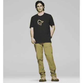 Koszulka z krótkim rękawem Norrona /29 cotton viking T-Shirt Men Caviar Black/Snowdrop