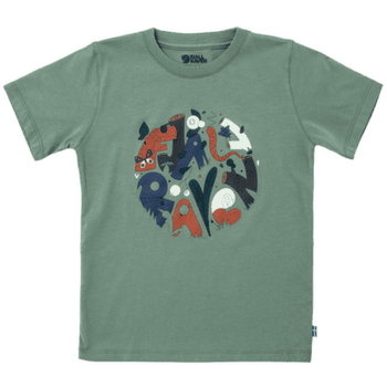 Koszulka z krótkim rękawem Fjällräven Kids Forest Findings T-shirt Patina Green