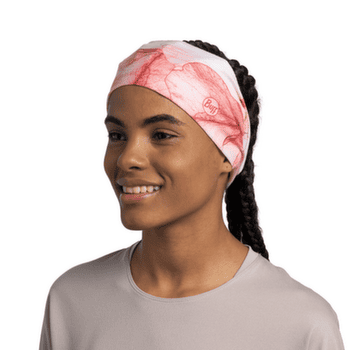 Opaska na głowę Buff Coolnet UV Wide Headband SENIA AZALEA