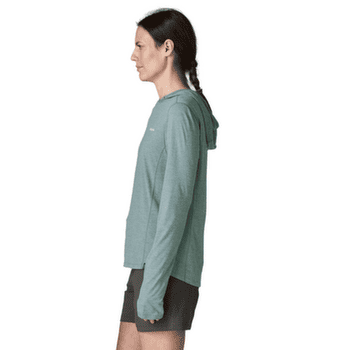 Koszulka z długim rękawem Patagonia Cap Cool Sun Hoody Peak Visions Women Nouveau Green - Blue Sage X-Dye
