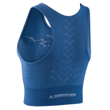 Biustonosz X-Bionic ENERGIZER 4.0 FITNESS CROP TOP Women JEANS BLUE/PEARL BEIGE
