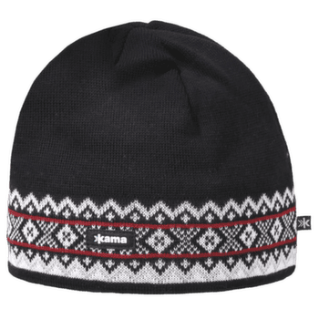 Czapki Kama Knitted Merino Beanie A144 black 110