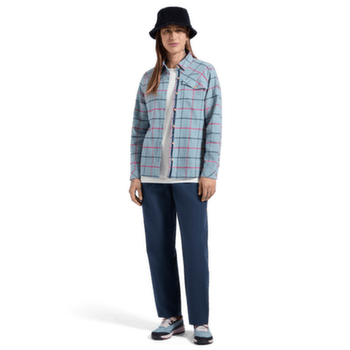 Koszula z długim rękawem La Sportiva RAMBLER LIGHT FLANNEL SHIRT Women Night Sky/Chalk