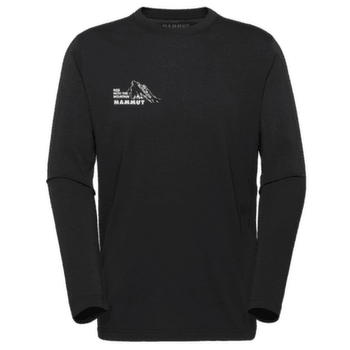 Koszulka z długim rękawem Mammut MOUTAIN LONGSLEEVE T-SHIRT MEN BLUEMLISALPHORN black 0001