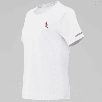 Koszulka z krótkim rękawem Norrona /29 cotton activity embroidery T-shirt Women Pure White