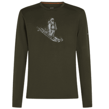 Koszulka z długim rękawem Icebreaker Merino 200 Oasis LS Crewe Men DK LODEN