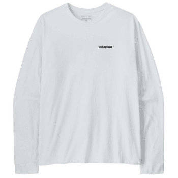 Koszulka z długim rękawem Patagonia Long-Sleeved P-6 Logo Responsibili-Tee Men Fiber White