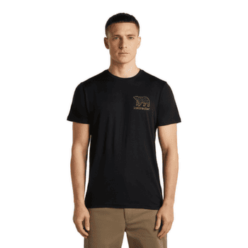 Koszulka z krótkim rękawem Icebreaker Merino 150 Tech Lite SS Tee Forest Footsteps Men BLACK
