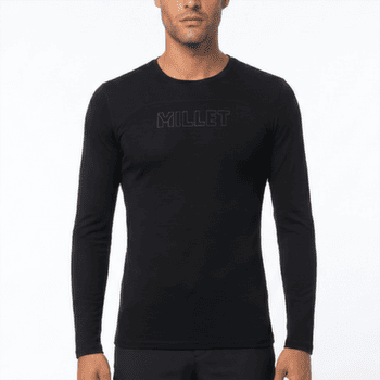 Koszulka z długim rękawem Millet UBIC WOOL TS LS MEN NOIR NEW
