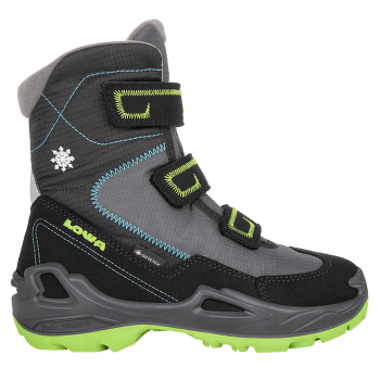 Buty Lowa Milo GTX HI Kids schwarz/türkis