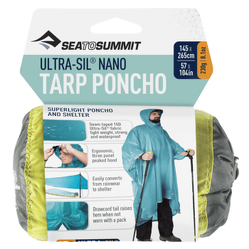 Ponczo Sea to Summit Ultra-Sil™ Nano Tarp Poncho 15D Lime (LI)