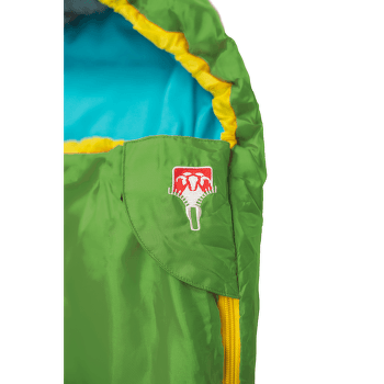 Śpiwór Grüezi bag Kids Grow Colorful Gecko Green