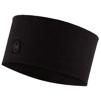 Opaska na głowę Buff MERINO WIDE HEADBAND SOLID SOLID BLACK