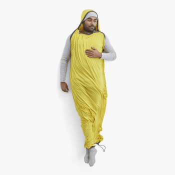 Wkładka do śpiwora Sea to Summit Reactor Sleeping Bag Liner - Mummy w/ Drawcord- Compact Sulphur Yellow
