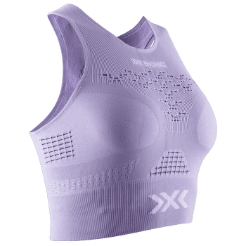 Biustonosz X-Bionic ENERGIZER 4.0 FITNESS CROP TOP Women BRIGHT LAVENDER/WHITE