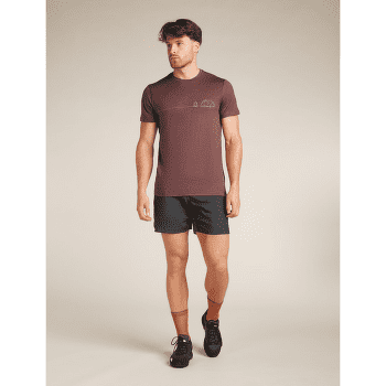 Koszulka z krótkim rękawem Icebreaker Merino 150 Tech Lite SS Tee Single Line Camp Men Midnight Navy