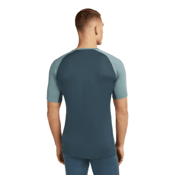 Koszulka z krótkim rękawem Icebreaker Merino Blend 125 ZoneKnit™ SS Crewe Men BLACK