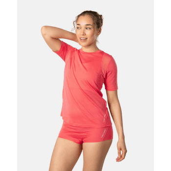 Koszulka z krótkim rękawem Kari Traa Embla Wool Tee Women CANDY/LIGHT RED