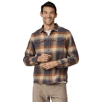 Koszula z długim rękawem Patagonia Fjord Flannel Shirt Men Treelined: Smolder Blue