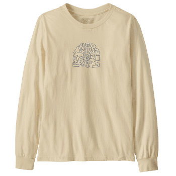 Koszulka z długim rękawem Patagonia Long-Sleeved Graphic T-Shirt Kids Skisel: Undyed Natural