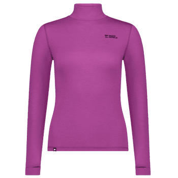 Koszulka z długim rękawem Mons Royale Cascade Merino Base Layer Mock Neck Long Sleeve Women Purple Bolt