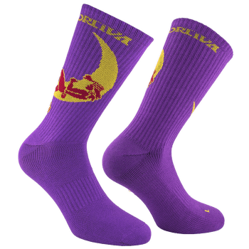 Skarpety La Sportiva CLIMBING ON THE MOON SOCKS Purple/Yellow