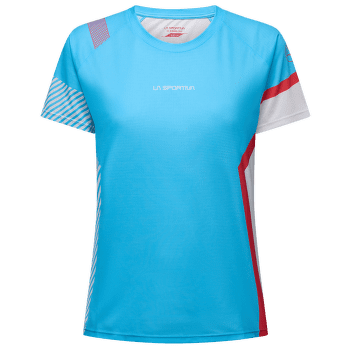 Koszulka z krótkim rękawem La Sportiva FLOW T-SHIRT Women Malibu Blue/Hibiscus