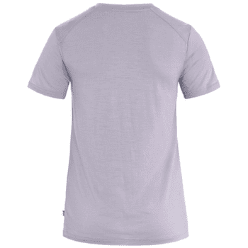 Koszulka z krótkim rękawem Fjällräven Abisko Wool Fox SS Women Lavender Mist- Dark Navy