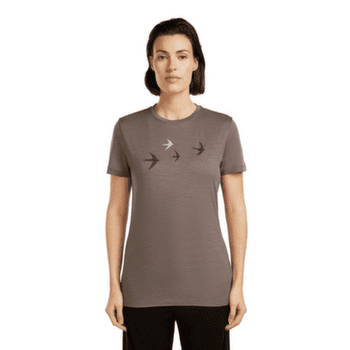 Koszulka z krótkim rękawem Icebreaker Merino 150 Tech Lite SS Tee Bird Transit Women Midnight Navy