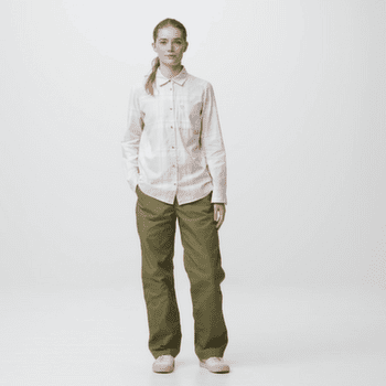 Koszula z długim rękawem Fjällräven ÖVIK LITE FLANNEL SHIRT WOMEN Lavender Mist-Eggshell