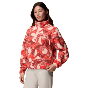 Bluza Columbia Helvetia™ II Printed Cropped Half Snap Women Poppy Red, Sunscape 606