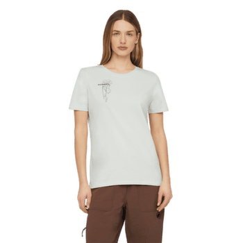 Koszulka z krótkim rękawem Mammut Mammut Core T-Shirt Women Flower 1288 silver sage