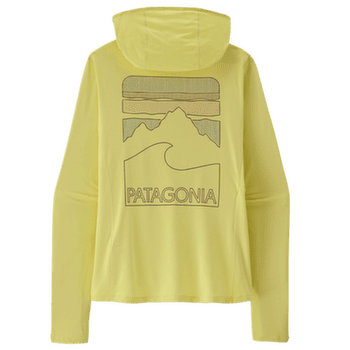 Koszulka z długim rękawem Patagonia Cap Cool Sun Hoody Peak Visions Women Vellum Green - Light Vellum Green X-Dye