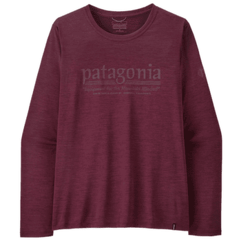Koszulka z długim rękawem Patagonia LONG-SLEEVED CAP COOL DAILY SHIRT - HUT TRIPPER Women Berry Fig - Light Berry Fig X-Dye