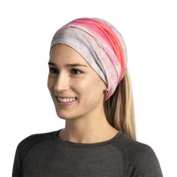 Chusta Buff MERINO LIGHTWEIGHT DIGITAL PRINTS ARCI LILAC ICE