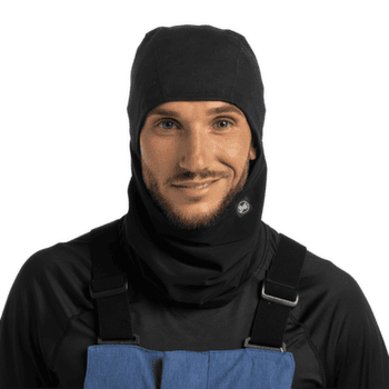 Kaptur Buff TECH FLEECE HINGED BALACLAVA SOLID BLACK